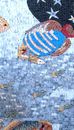 Saltwater Fish Mosaic close-up