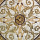 Boden-Mosaik in Brauntönen Zoom