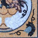 Gold Fruit Bowl Vignette Mosaic Wall Art, 36" close-up