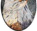 Oval American Eagle Mosaic close-up
