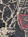 Handcrafted Wine and Fruit Mosaic Kitchen Backsplash крупным планом