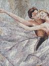 Couple Dancing Mosaic close-up