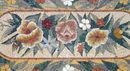 Oval Floral Rug Mosaic close-up