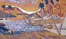 Desert Oasis Landscape Mosaic close-up