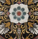 Mosaik Medaillon Jugendstil Gold Zoom