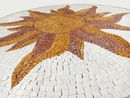 Flammende Sonne Mosaik Medaille, 90 cm Zoom