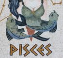 Pisces Zodiac Mosaic close-up
