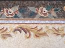 Ornate Renaissance Floral Rug Mosaic close-up