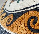 Mosaik Bordüre Blume Zoom