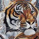 Тигр Мозаика крупным планом