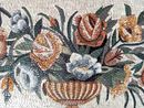 Roses and Poppies in a Vase Mosaic close-up