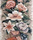 Pink Flower Still-Life Mosaic close-up