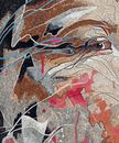 Abstract Woman Portrait Mosaic close-up