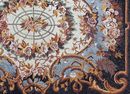 Florales Teppich Mosaik mit dekorativer Bordüre Zoom