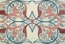 Eclectic Pink and Green Rug Mosaic close-up