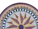 Star Flower Rings Geometric Mosaic, 79" close-up