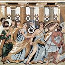 Off to Battle Roman Mosaic Reproduction крупным планом