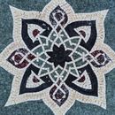 Mosaik Orientalische Blume, 100 cm Zoom