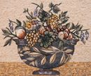 Still Life Fruit Bowl Mosaic close-up