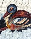 Pair of Ducks Mosaic close-up