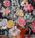 Pot of Flowers Mosaic close-up