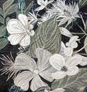 Mosaik Blumen Weiß, 100x200 cm Zoom