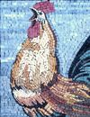 Rooster Mosaic close-up