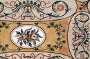 Rustic Gold Decorative Rug Mosaic close-up