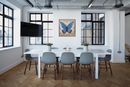 Azure Blue Butterfly Mosaic, 30" in your home