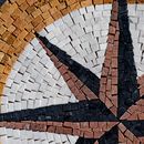 Copper Compass Mosaic close-up