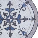 Round Fleur-de-Lis Pattern Mosaic close-up