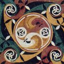 Square Abstract Pattern Mosaic close-up