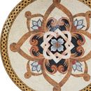 Symmetrisch Gold Gemustert Mosaik, 150 cm Zoom