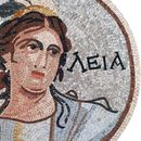 Греческая богиня, картина из мозаики, 100 см крупным планом