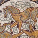 Palomino Horse Mosaic Medallion close-up