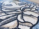 Медуза Горгона, мозаичный медальон, 120 см крупным планом