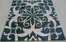 Mosaik Floral Grün Creme, 80 cm Zoom