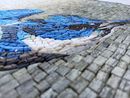 Blue Kingfisher Mosaic, 32" close-up