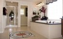 Brown and White Compass Mosaic, 32" in your home