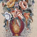 Blumenarrangement in einer Kupfervase Mosaik, 155x100 cm Zoom