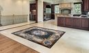 Blue Rose Rug Mosaic in your home
