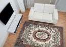 Dusky Rose and Cream Rug Mosaic, 119"x79" in your home