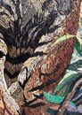 Jungle Bengal Tiger Mosaic Wall Art крупным планом