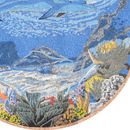 Голубой дельфин, мозаика крупным планом