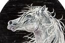 Oval Horse Portrait Mosaic close-up