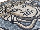 Dimensional Medusa Mosaic, 44" close-up