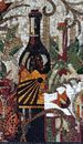 Rustic Wine Mosaic, 40"x30" close-up