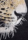 Leopard Portrait Mosaic крупным планом