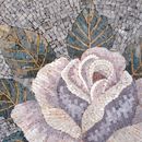 Mosaik Weiße Rose Zoom