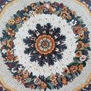 12-угольная мозаика с цветами, 120 см крупным планом